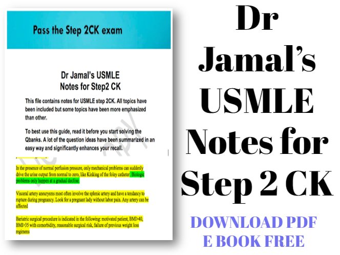 Dr Jamal's USMLE Notes for Step 2