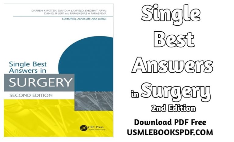 Download Single Best Answers in Surgery 2nd Edition PDF Free | USMLE