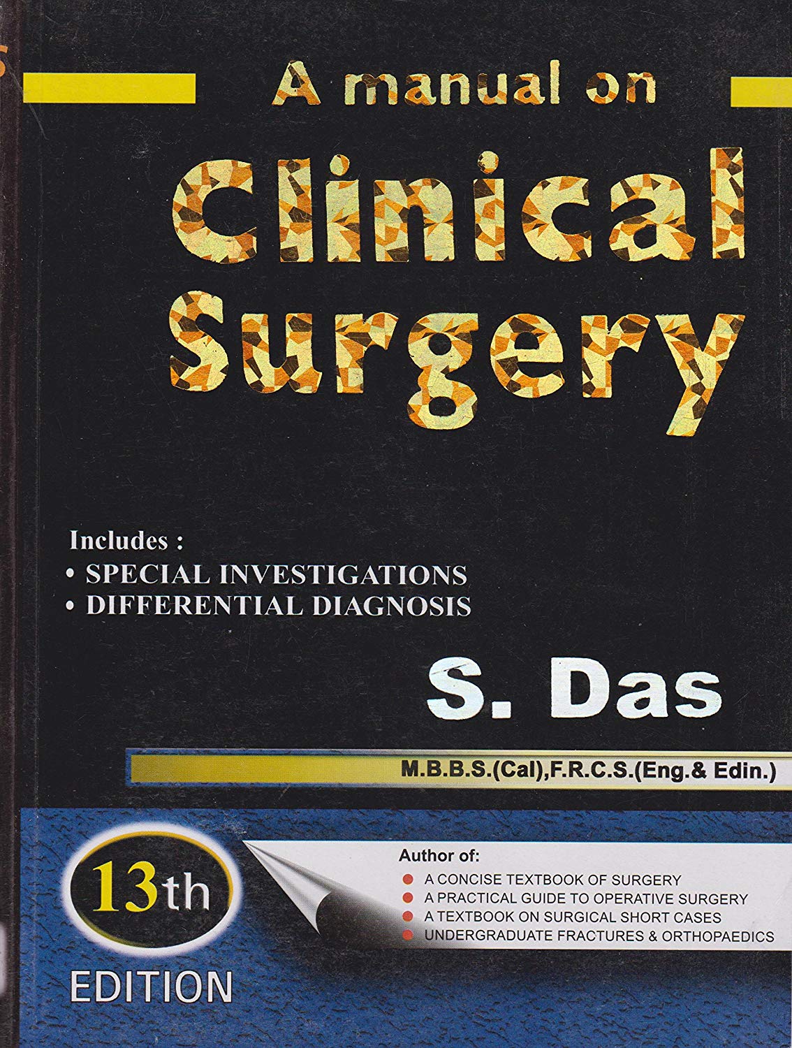 S.Das Manual on Clinical Surgery