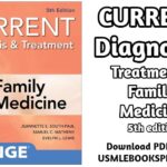 Download CURRENT Diagnosis & Treatment in Family Medicine 5th edition PDF Free [Direct Link]