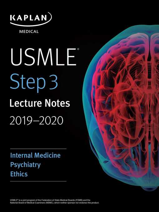 USMLE Step 3 Lecture Notes 2019-2020: Internal Medicine Psychiatry Ethics PDF