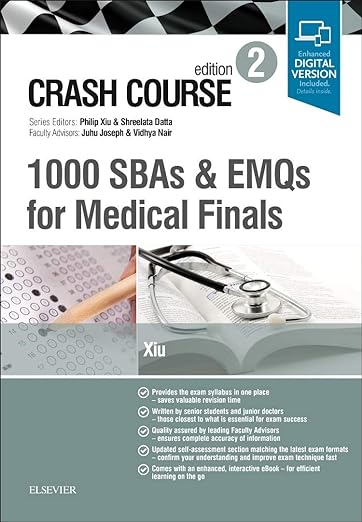 Crash Course 1000 SBAs and EMQs for Medical Finals 2nd Edition PDF Download (Direct Link)